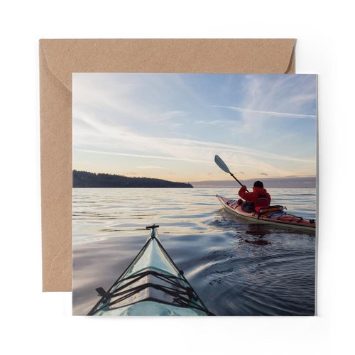 Blank greeting card sea - x,