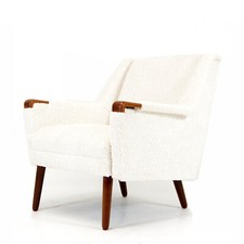 Retro Vintage Danish Teak Papa Bear Lounge Armchair Chair Mid Century 50s 60s