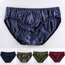 Mens 100% Silk Triangle Briefs