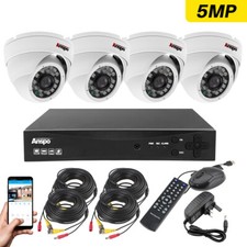 5MP CCTV CAMERA SYSTEM HOME OUTDOOR SECURITY KIT 4K HD DVR WITH HARD DRIVE UK