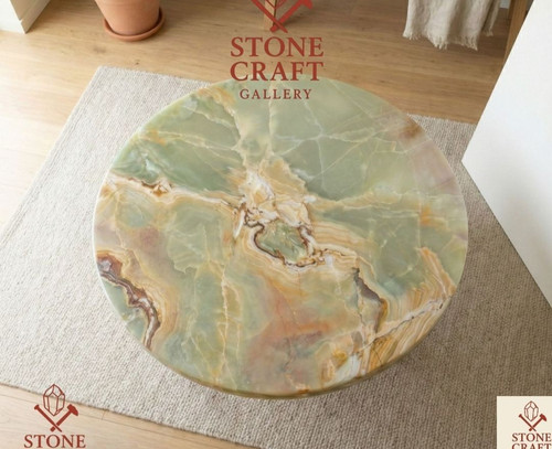 Luxury green onyx stone - onyx, round