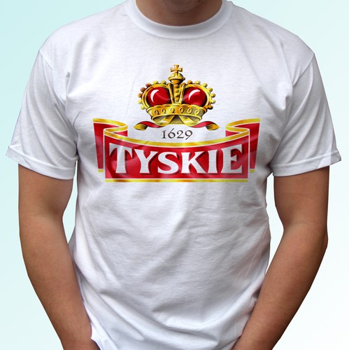 Tyskie biala koszulka polska - koszulka,