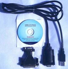 USB 2.0 to RS232 DB9F/DB25M Serial Adaptor Cable - M/M + Driver & User Guide