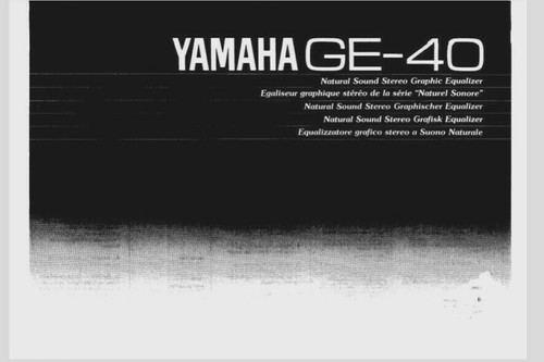 Yamaha stereo graphic - yamaha, ge-40