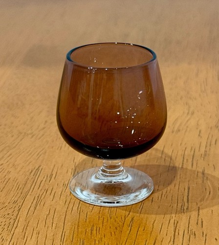 Vintage mini brown glass - vintage,