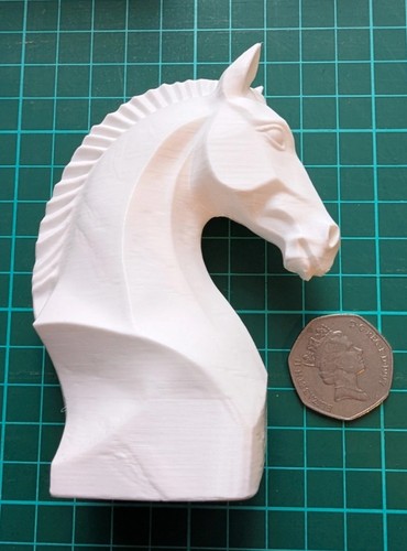Resin horse head busk - resin,