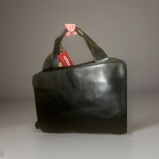 Tula Black Leather Bag 5033A BNWT with Detachable Strap