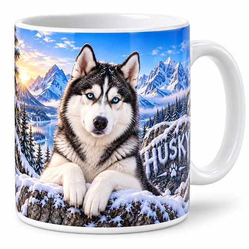 Husky dog mug - husky,