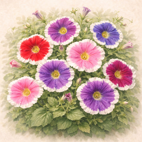 Petunia hula hoop mix - petunia,