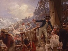 The Battle of Trafalgar naval
