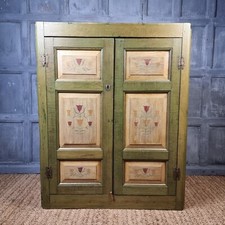 An 18th century green painted