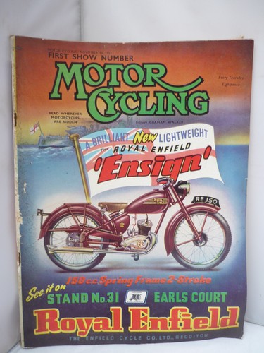 Motor cycling magazine 1952 - motor,