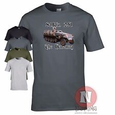 Sd.Kfz 251 halftrack WW2 German military artillery armour T-shirt World of war