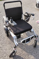 MobilityPlus+ Lightweight Electric Wheelchair Black, Instant Folding, 24kg, 4mph