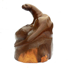 Vintage Laburnum Hand Carved