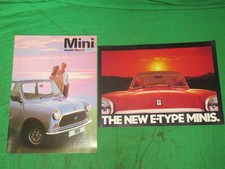 2 early 1980s Mini brochures HL City Estate E Type City E HLE