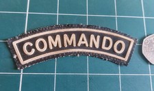 VERY UNUSUAL EARLY COMMANDO SHOULDER FLASH. SEE DESCRIPTION.