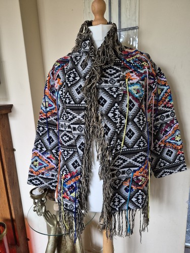 Zara aztec navajo kiln fringe