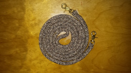 Yacht rope black brown - 8', black/brown/tan