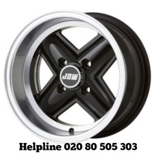 Ford Black Hi-lite 13x7 Alloy Wheels x 4 / Revolite (NEW)