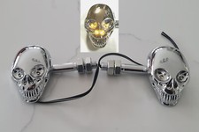 2Pcs Skull Head Motorcycle LED