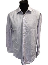 Hugo Boss Slim Fit Stretch Dress Shirt Lavender Size 43" Chest 17" T2181 LT613