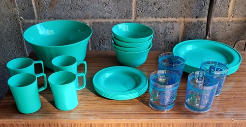 Picnic plates bowls and - , cups