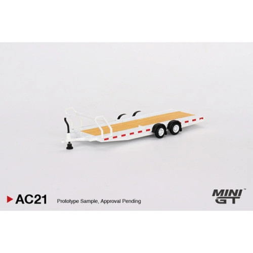 Car hauler trailer white 64 - car, 1:64