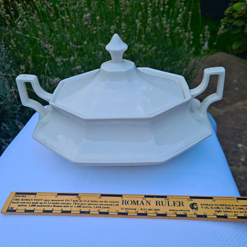 White octagonal glazed - octagonal,