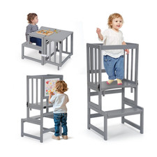 COSYLAND Convertible Toddler Standing Tower with Whiteboard – 3-in-1 Kids