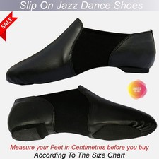 SLIP ON JAZZ DANCE SHOES Black