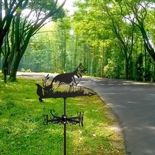 Vintage Black Weather Vane Dog