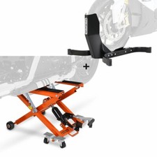 Scissor Lift + Wheel Chock for