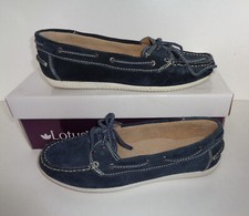 LOTUS Ladies Womens Navy Flats