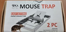 4 X Large Mouse/Rat Rodent Vermin Trap 2 X Pack Of 2 Metal
