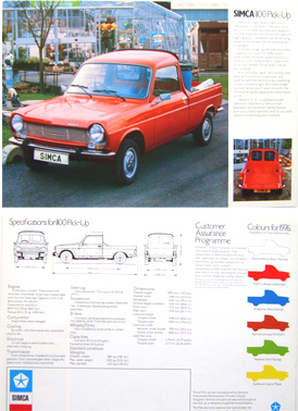 Simca 1100 pick 1975 - simca, 1975-76