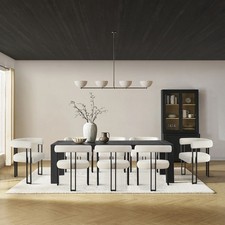 Set of 8 Velvet Dining Chairs