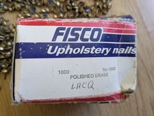 Fisco domed polished brass upholstery nails, 10 mm head, 13 mm shank