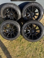 Axe ex8 15 inch race wheels with Toyo Proxo r888 semi slick tyres 195/50/r15 82v