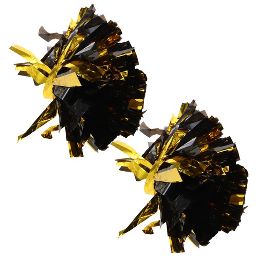 2pcs metallic cheer pom poms - cheer,