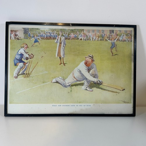Vintage cricket print what - cricket,