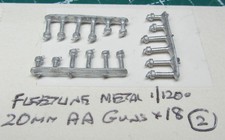 20mm AA Guns x 18 by Fleetline, Scale 1/1200 1/1250 Ship Model