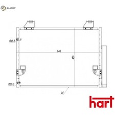 CONDENSER AIR CONDITIONING 621 653 FOR TOYOTA HILUX/VII/Pickup 1KD-FTV 3.0L 4cyl
