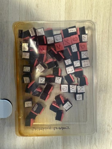 Vintage mini rubber stamp lot - stamp,