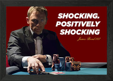 james bond 007 Framed Wall Art