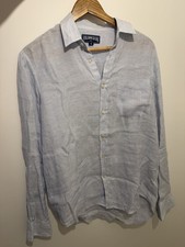 Vilebrequin Men's Shirt Small linen button down casual office 