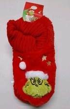Grinch Ladies Slippers Soft Cosy Warm Indoor Winter Footlet Gripper Mule Socks