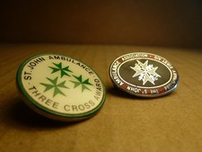 2 x ST JOHN AMBULANCE  ENAMEL