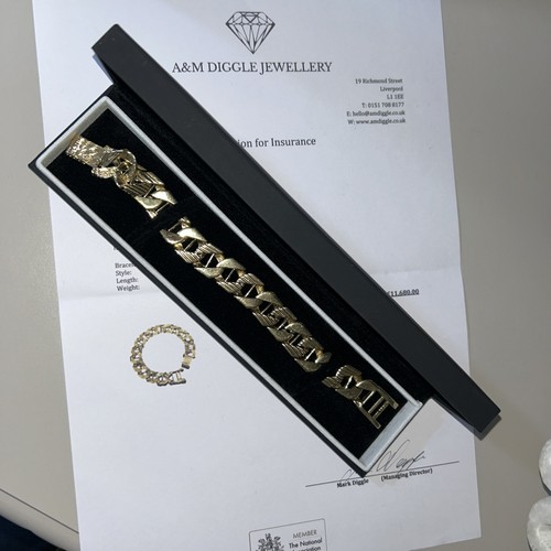 Gold bracelet 9ct 73g - gold,