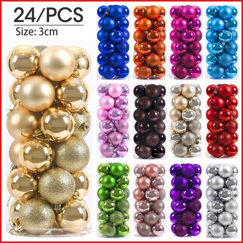 24pcs 3cm new christmas tree - christmas,